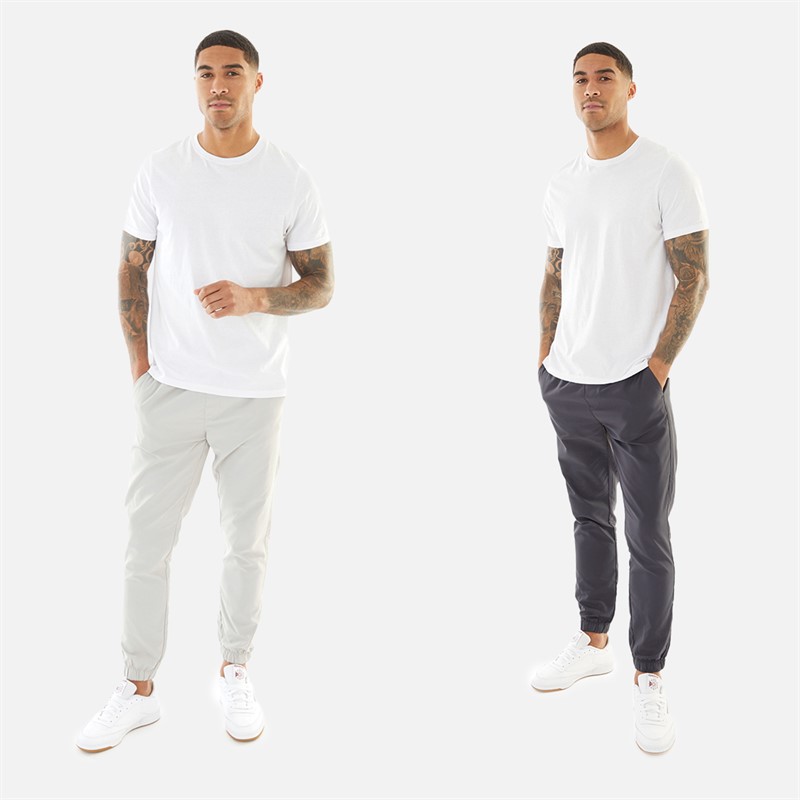 Mens Two Pack Cuffed Tech Cargos Pants Marine/Light Grey 3 Mens Two Pack Cuffed Tech Cargos Pants Marine/Light Grey