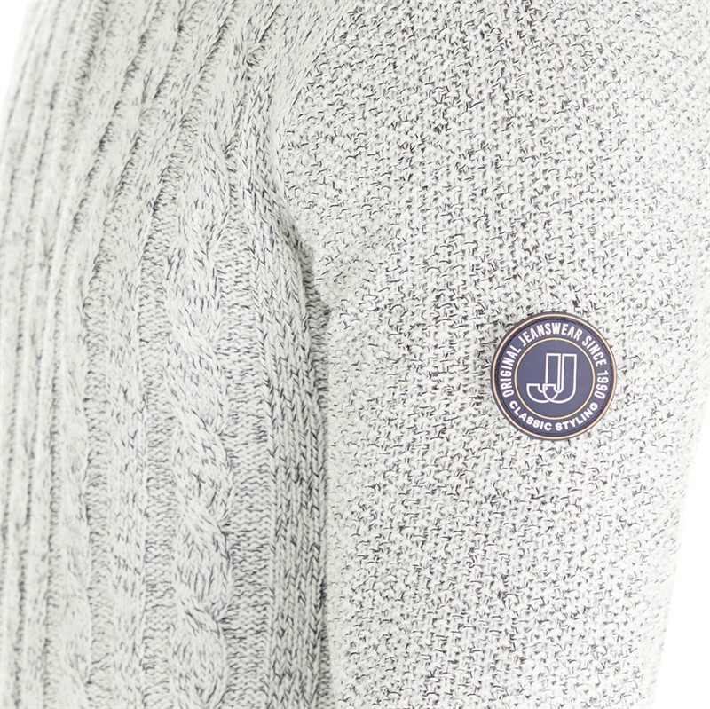 Mens Shane Knit Jumper Silver Birch 3 Mens Shane Knit Jumper Silver Birch