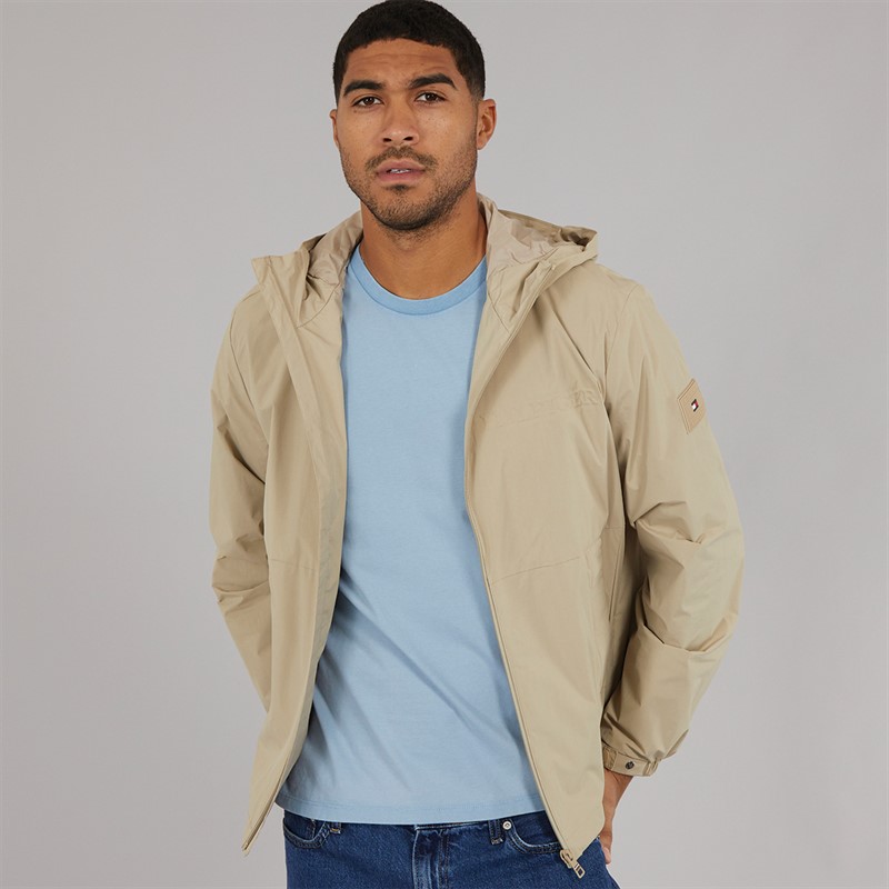 Mens Hooded Jacket Sandalwood