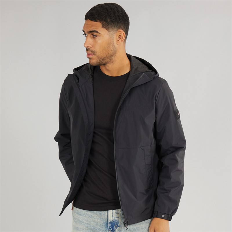 Mens Hooded Jacket Black