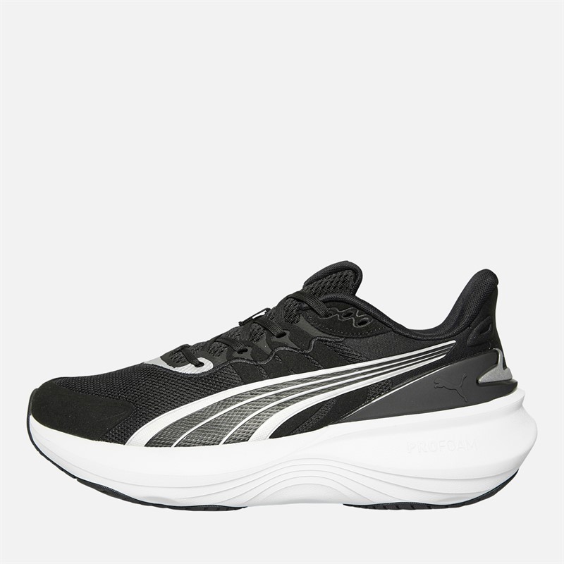 Mens Pulse Pro Neutral Cushioned Running Shoes Black/ White/ Silver 1 Mens Pulse Pro Neutral Cushioned Running Shoes Black/ White/ Silver