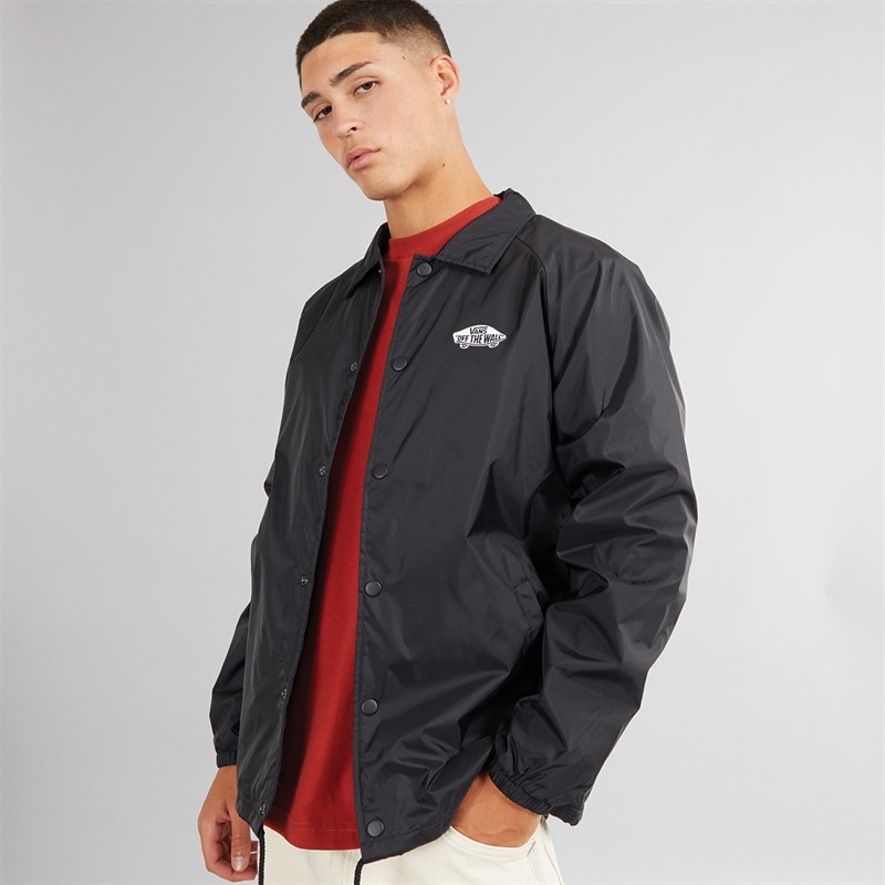 Mens Torrey Coaches Jacket Black/White