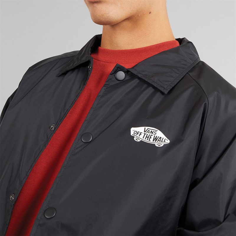 Mens Torrey Coaches Jacket Black/White 3 Mens Torrey Coaches Jacket Black/White