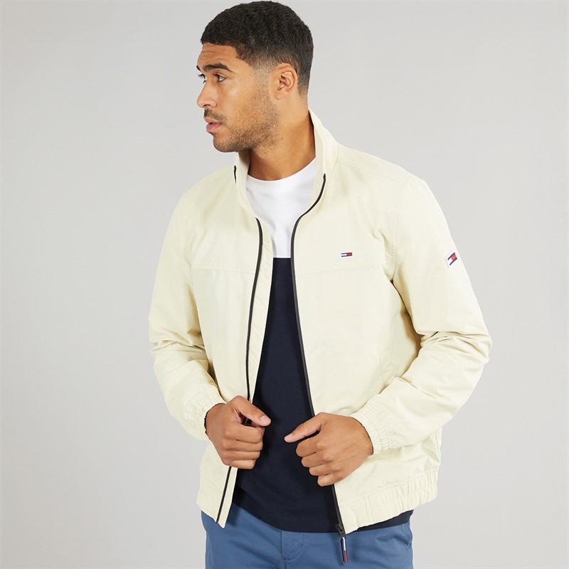Mens Essential Casual Bomber Jacket Newsprint