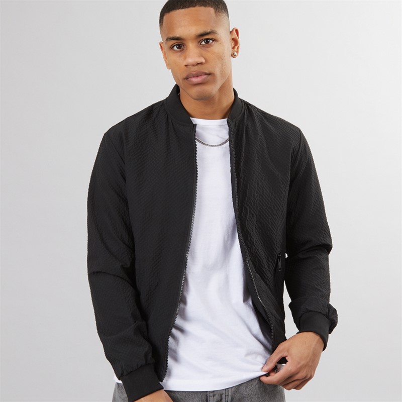 Mens Sebastian Bomber Jacket Black