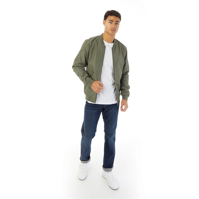 Mens Bomber Jacket Khaki 3 Mens Bomber Jacket Khaki
