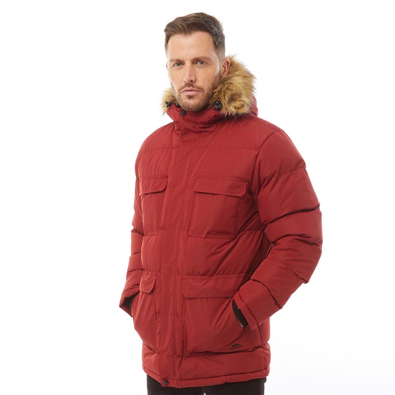 Mens Baldwin Insulated Waterproof Parka Red
