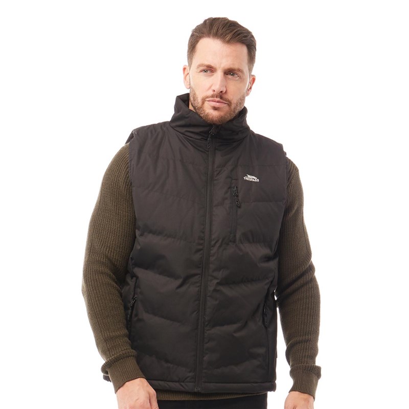 Mens Brecker Padded Waterproof Gilet Vest Black