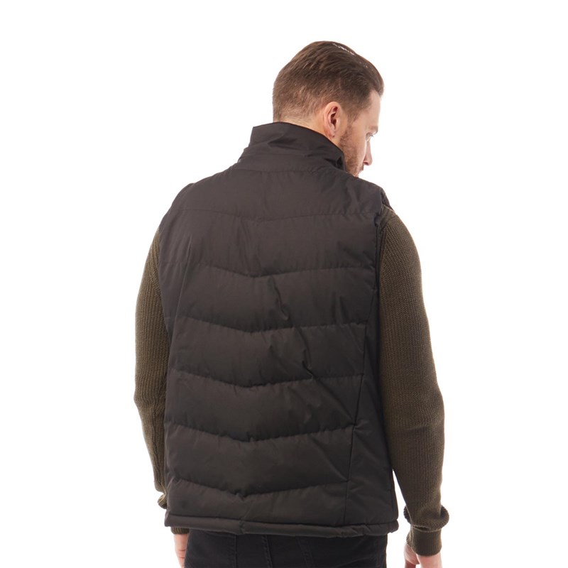 Mens Brecker Padded Waterproof Gilet Vest Black 2 Mens Brecker Padded Waterproof Gilet Vest Black