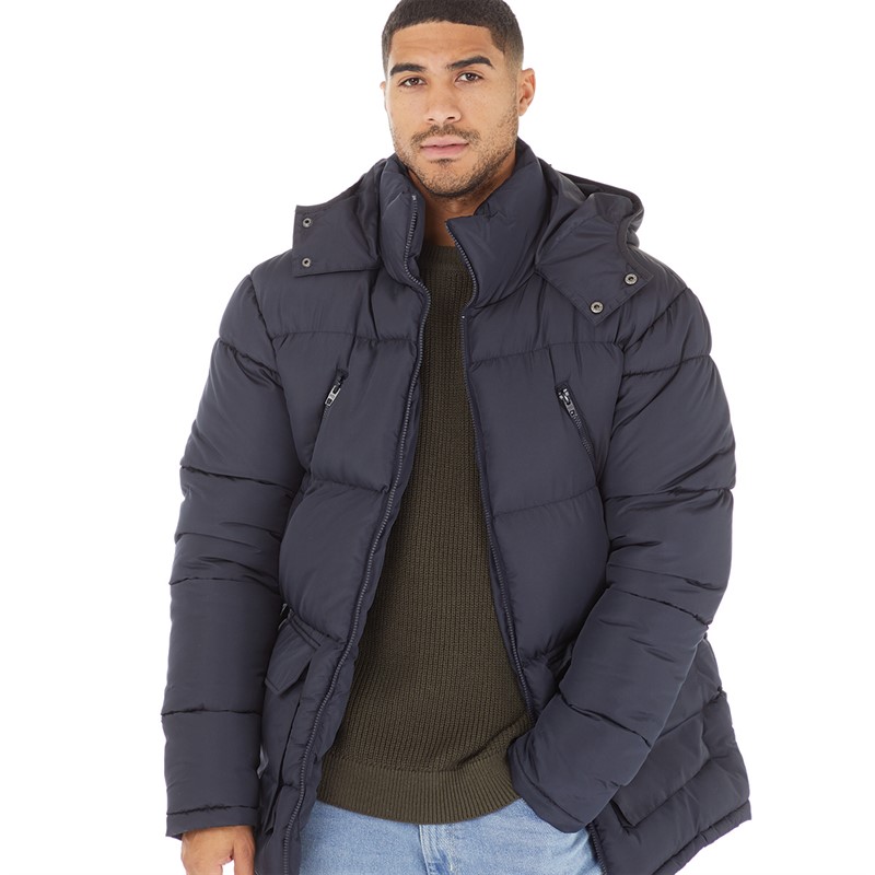 Mens Zip Puffer Jacket Marine 1 Mens Zip Puffer Jacket Marine