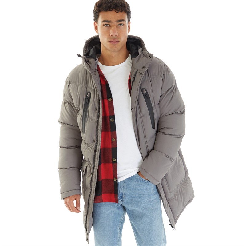 Mens Todd Puffer Jacket Dark Grey