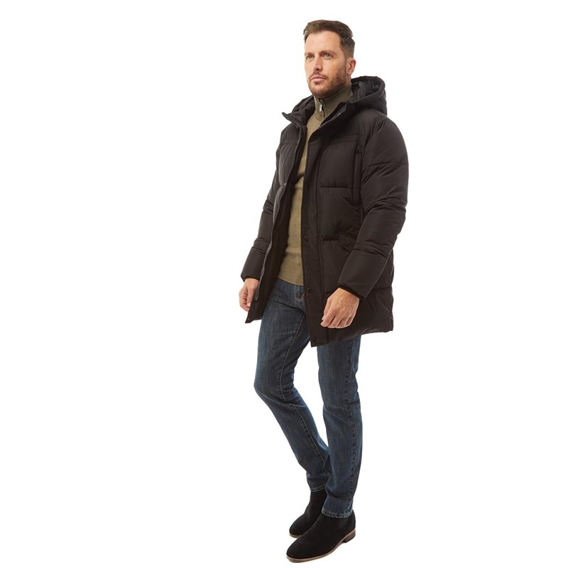 Mens Premium Padded Puffer Jacket Black 3 Mens Premium Padded Puffer Jacket Black