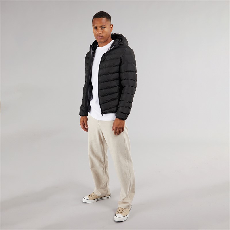 Mens Grantplain Padded Jacket Black 4 Mens Grantplain Padded Jacket Black