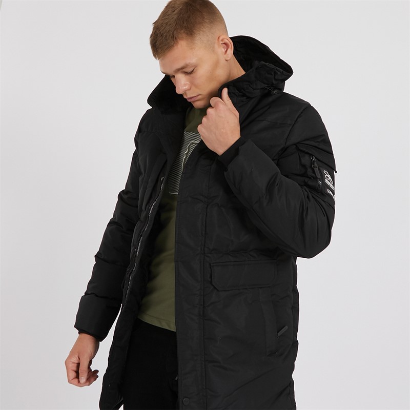 Mens Milwaka Long Jacket Black