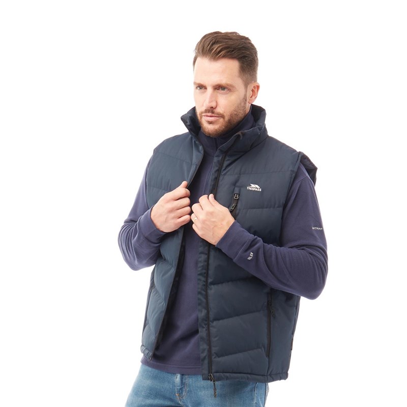 Mens Brecker Padded Gilet Vest Navy