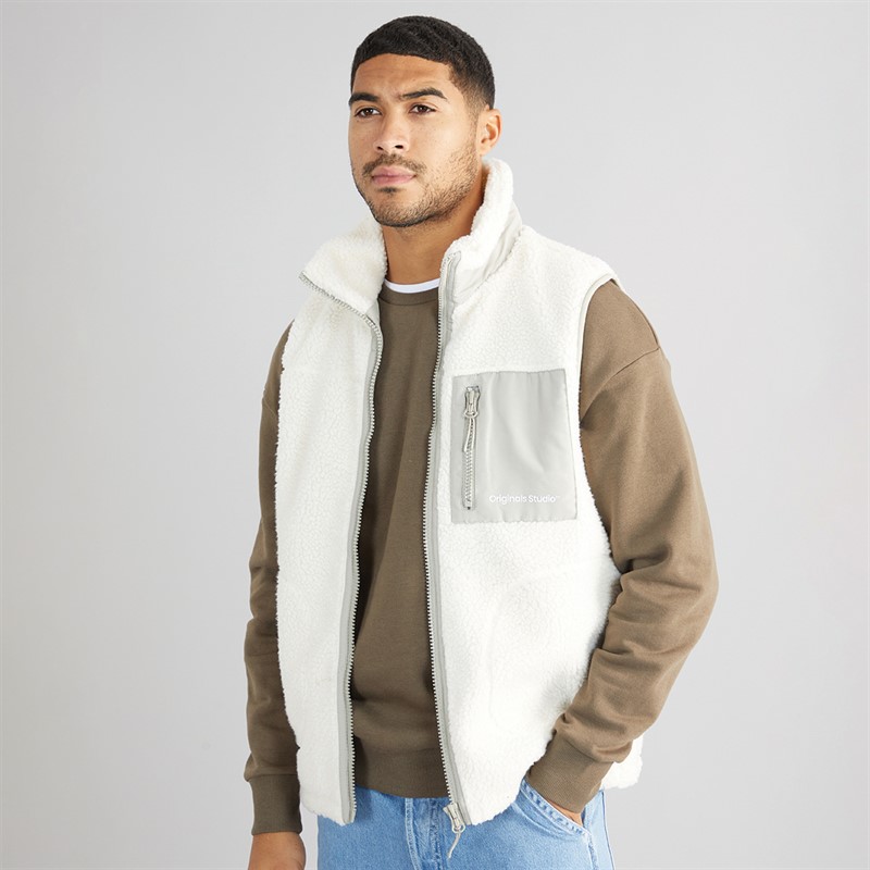 Mens Vesterbro Teddy Bodywarmer Cloud Dancer