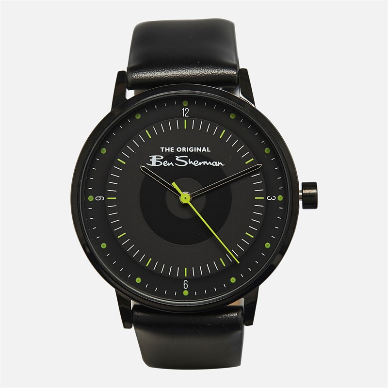 Mens Strap Watch With Dial Black 1 Mens Strap Watch With Dial Black