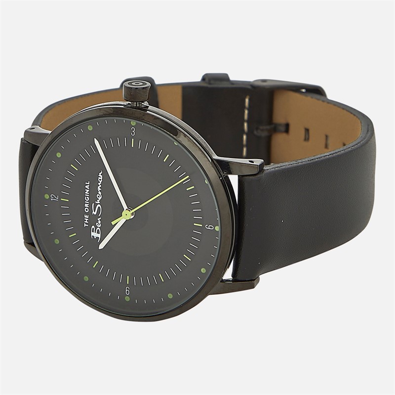 Mens Strap Watch With Dial Black 2 Mens Strap Watch With Dial Black