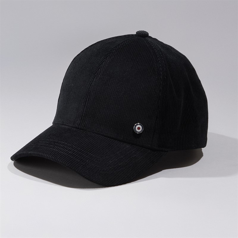 Mens Havant Cord Cap Black