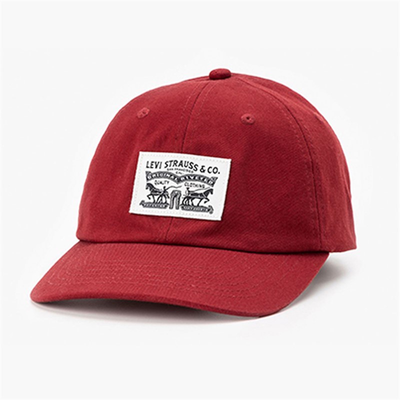 Mens Relaxed Dad Heritage Cap Merlot