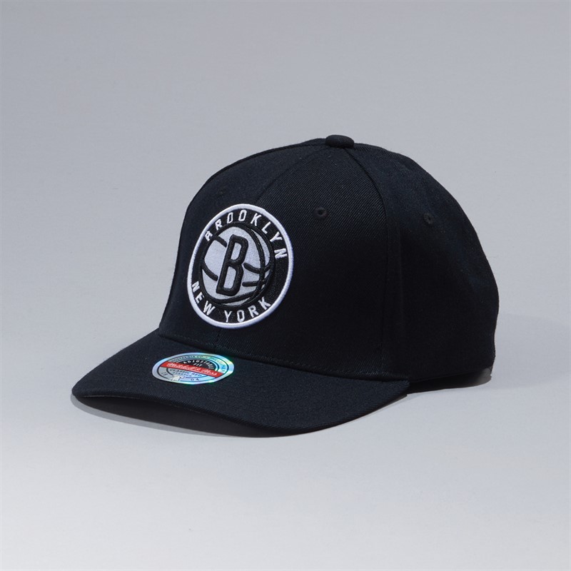 Brooklyn Nets NBA Team Ground Snapback Cap Black/Black