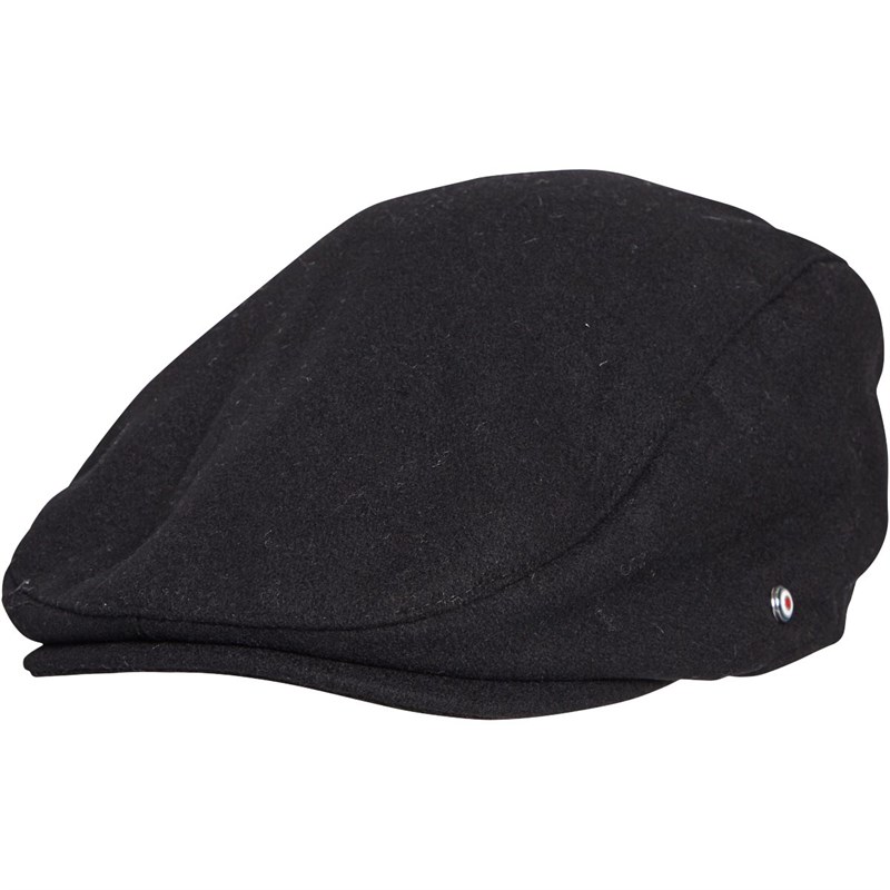 Mens Ivy Flat Cap Black