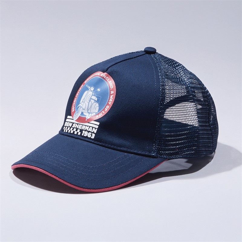 Mens Scooter Trucker Cap Navy
