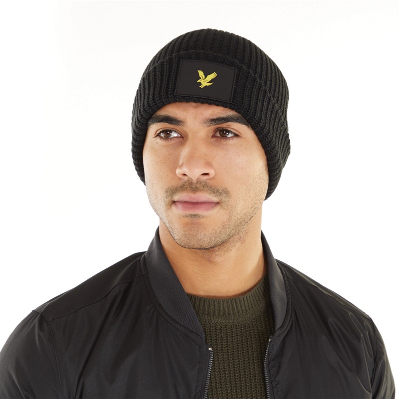 Mens Casuals Fisherman Beanie Jet Black 1 Mens Casuals Fisherman Beanie Jet Black