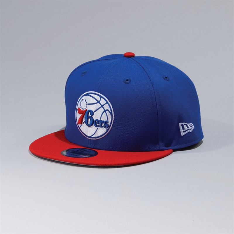 Philadelphia 76ERS NBA Basic 9FIFTY Snapback Cap Royal Blue/Red/Grey