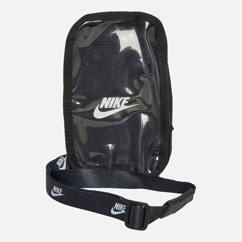 Mens Club Phone Crossbody Lanyard Black/Black/White