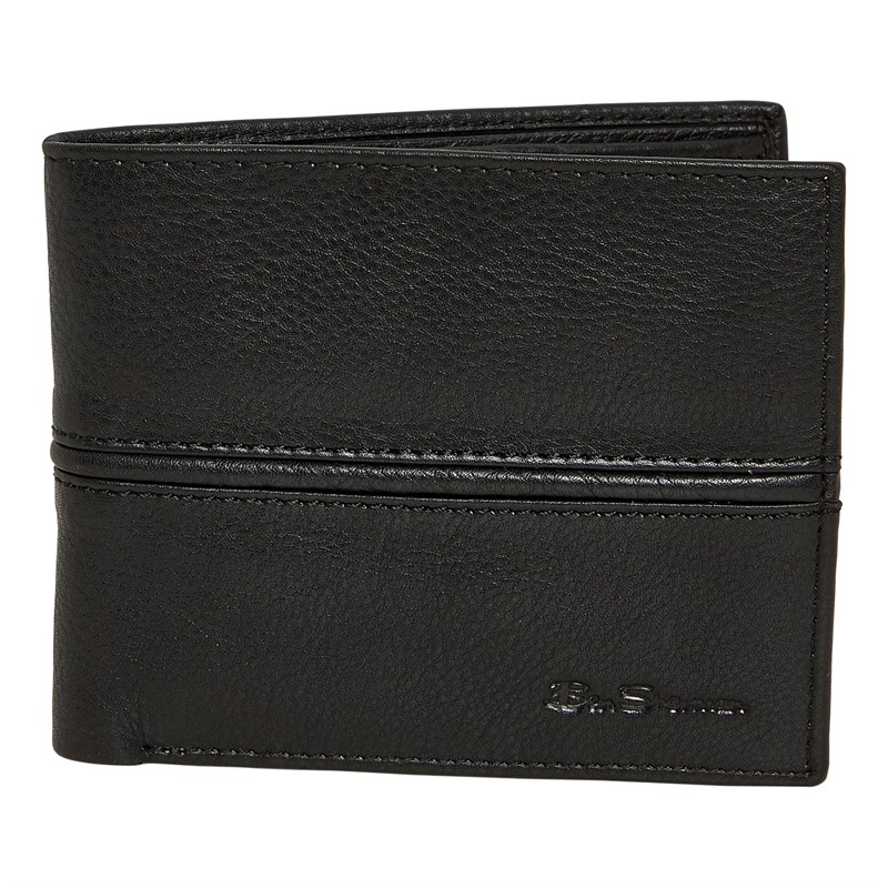 Mens Freeman Bill Fold Wallet Black