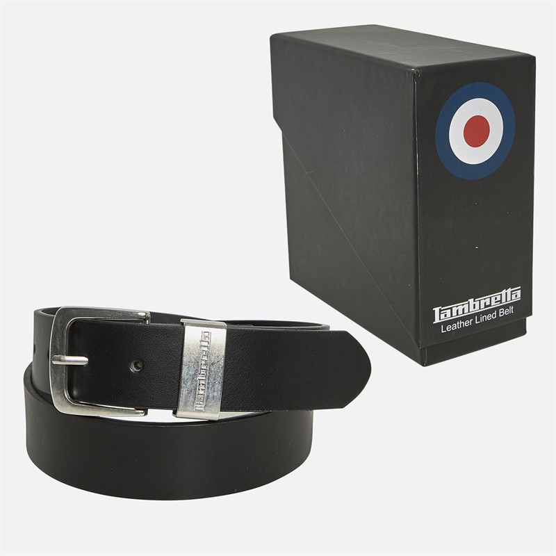 Mens Leather Belt Black
