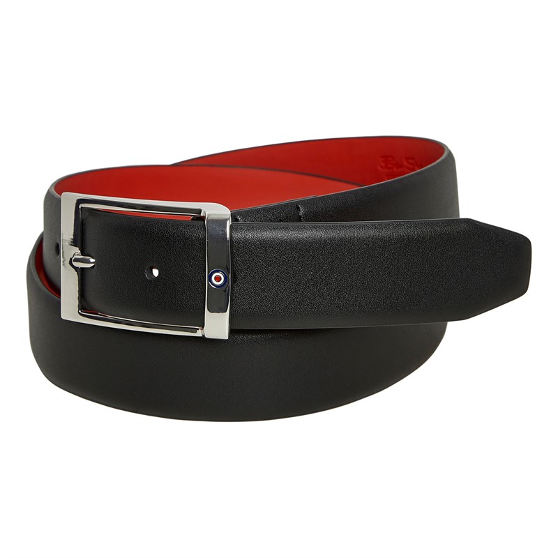 Mens Colins Centre Bar Belt Black