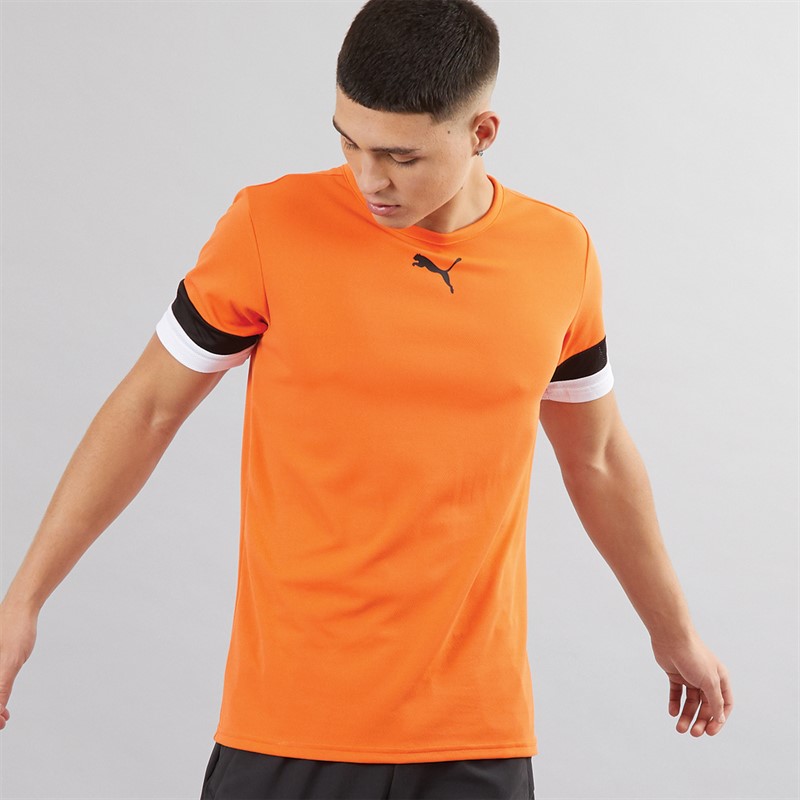 Mens TeamRISE Training Jersey Golden Poppy/ Black/ White