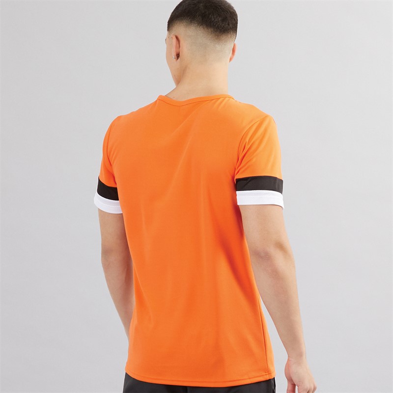 Mens TeamRISE Training Jersey Golden Poppy/ Black/ White 2 Mens TeamRISE Training Jersey Golden Poppy/ Black/ White