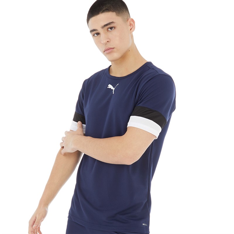 Mens teamRISE Training Jersey Peacoat/ Black/ White