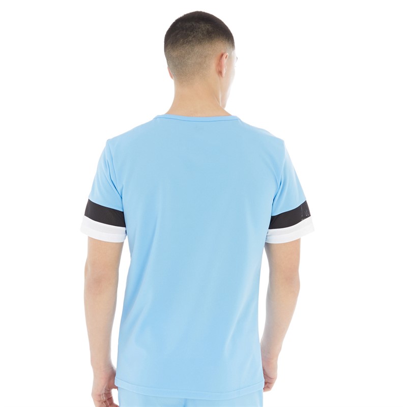 Mens teamRISE Training Jersey Team Light Blue/ Black/ White 2 Mens teamRISE Training Jersey Team Light Blue/ Black/ White