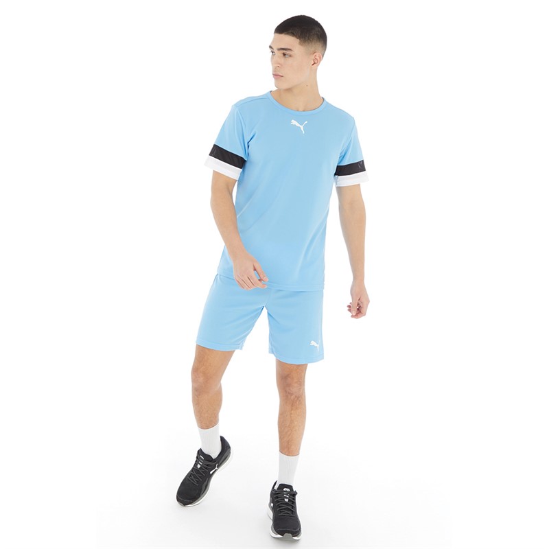 Mens teamRISE Training Jersey Team Light Blue/ Black/ White 3 Mens teamRISE Training Jersey Team Light Blue/ Black/ White