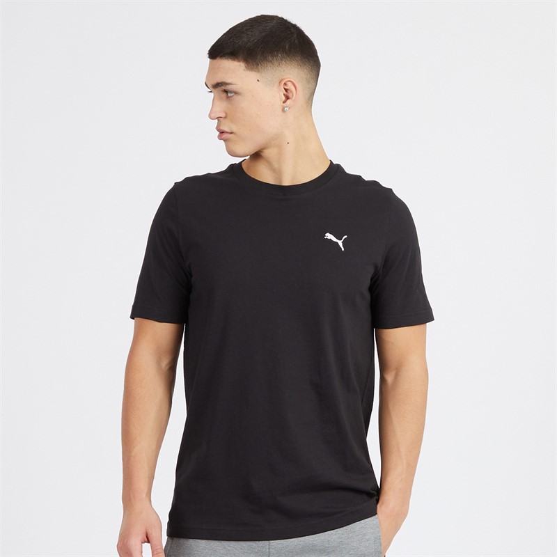 Mens Essentials Small Logo T-Shirt Black