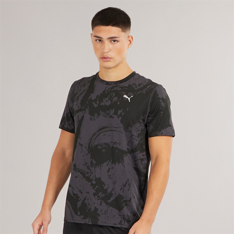 Mens Flex Tech Graphic T-Shirt Black