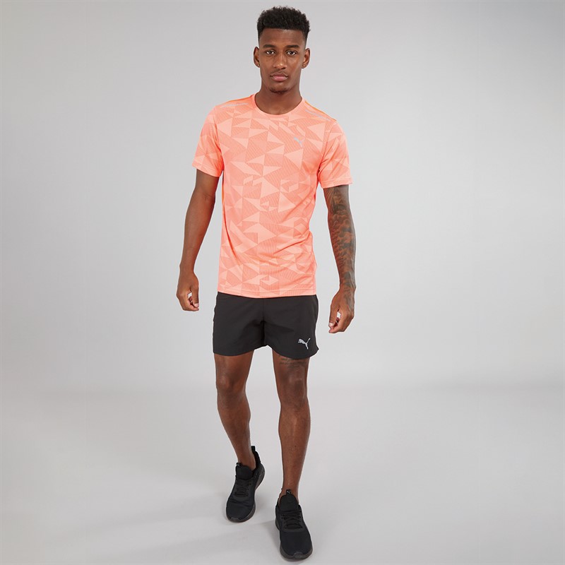 Mens Train All Day Geometric Speed Brights T-Shirt Glowing Red 4 Mens Train All Day Geometric Speed Brights T-Shirt Glowing Red