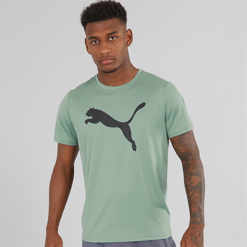 Mens Train All Day Essentials T-Shirt Green Moon