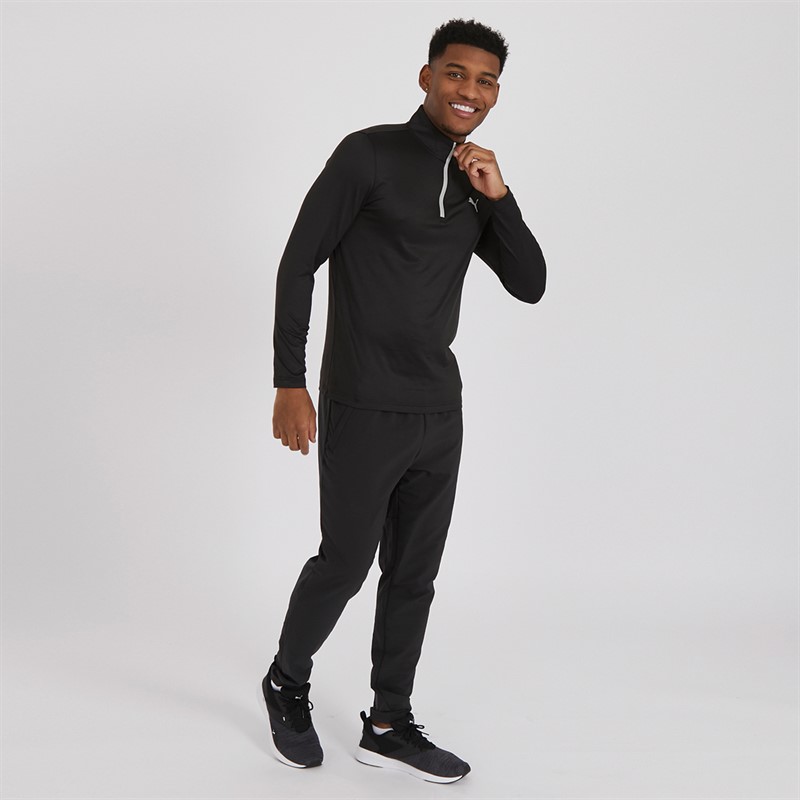 Mens Golf Icon 2.0 1/4 Zip Left Chest Top Black 3 Mens Golf Icon 2.0 1/4 Zip Left Chest Top Black
