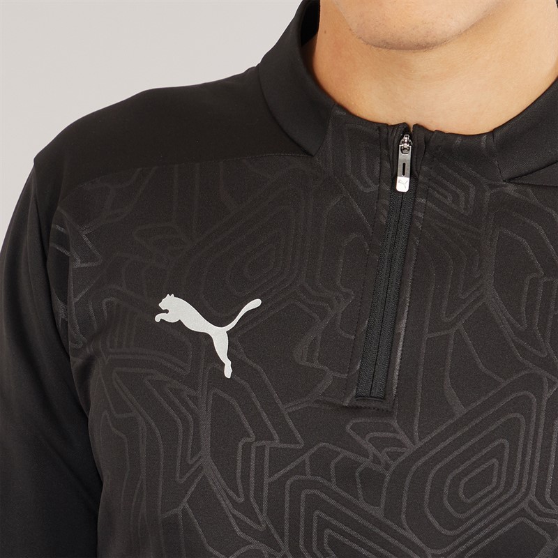 Mens Teamfinal Warmcell Thermal 1/4 Training Top Black 3 Mens Teamfinal Warmcell Thermal 1/4 Training Top Black