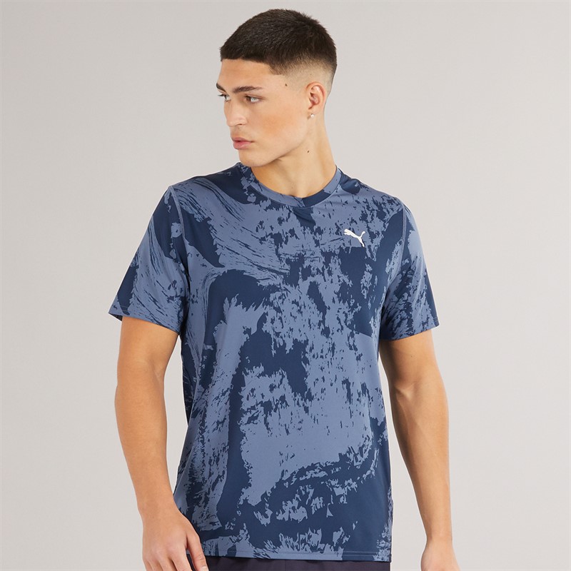 Mens Flex Tech Graphic T-Shirt Club Navy