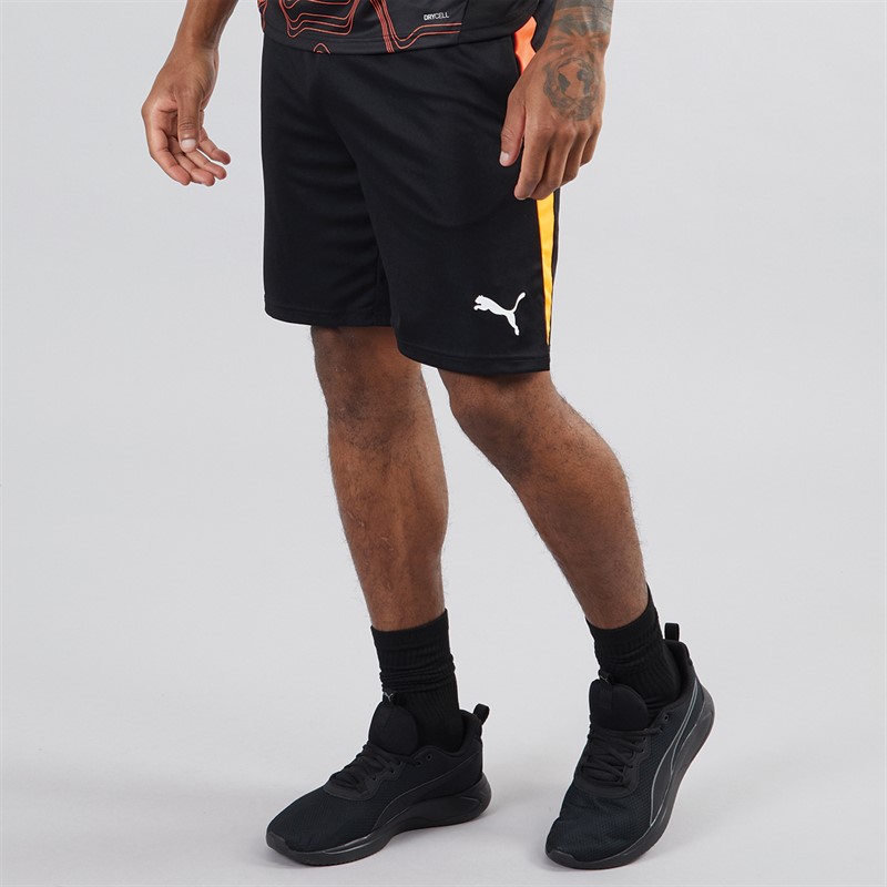 Mens IndividualLIGA Training Short 2 With Pockets Black/Heat Fire