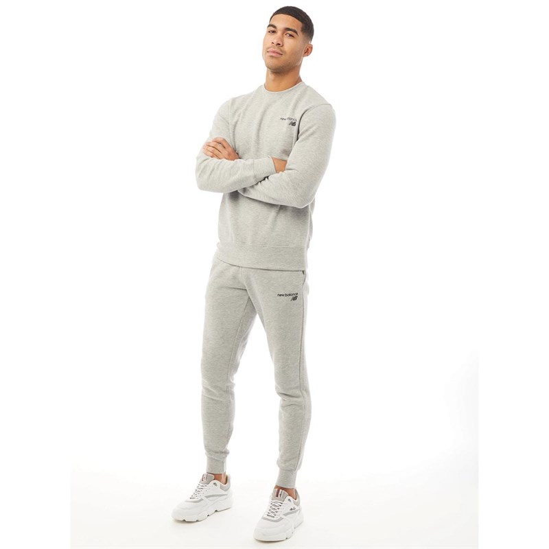 Mens Fleece Crew Sweat Athletic Grey 3 Mens Fleece Crew Sweat Athletic Grey