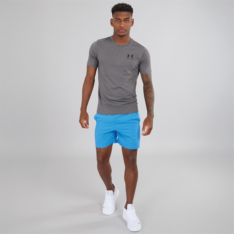 Mens UA Sportstyle Left Chest Short Sleeve T-shirt Charcoal Medium Heather 3 Mens UA Sportstyle Left Chest Short Sleeve T-shirt Charcoal Medium Heather