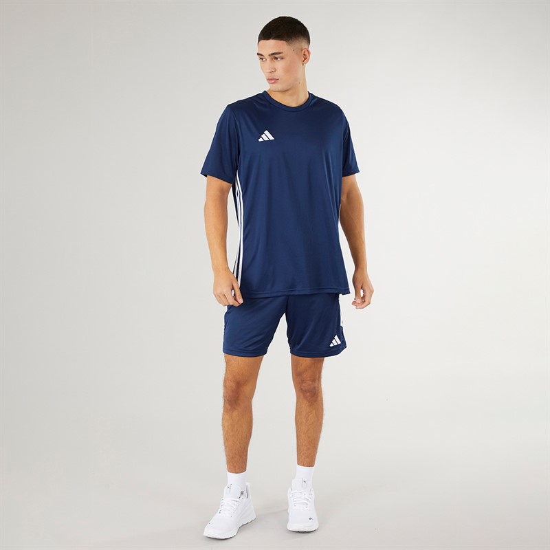 Mens Tabella 23 Training T-Shirt Navy Blue/White 4 Mens Tabella 23 Training T-Shirt Navy Blue/White