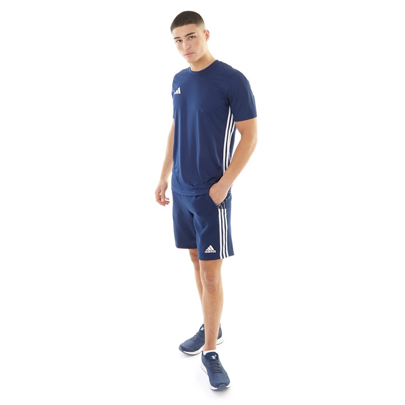 Mens Tabella 23 Training T-Shirt Navy Blue/White 5 Mens Tabella 23 Training T-Shirt Navy Blue/White